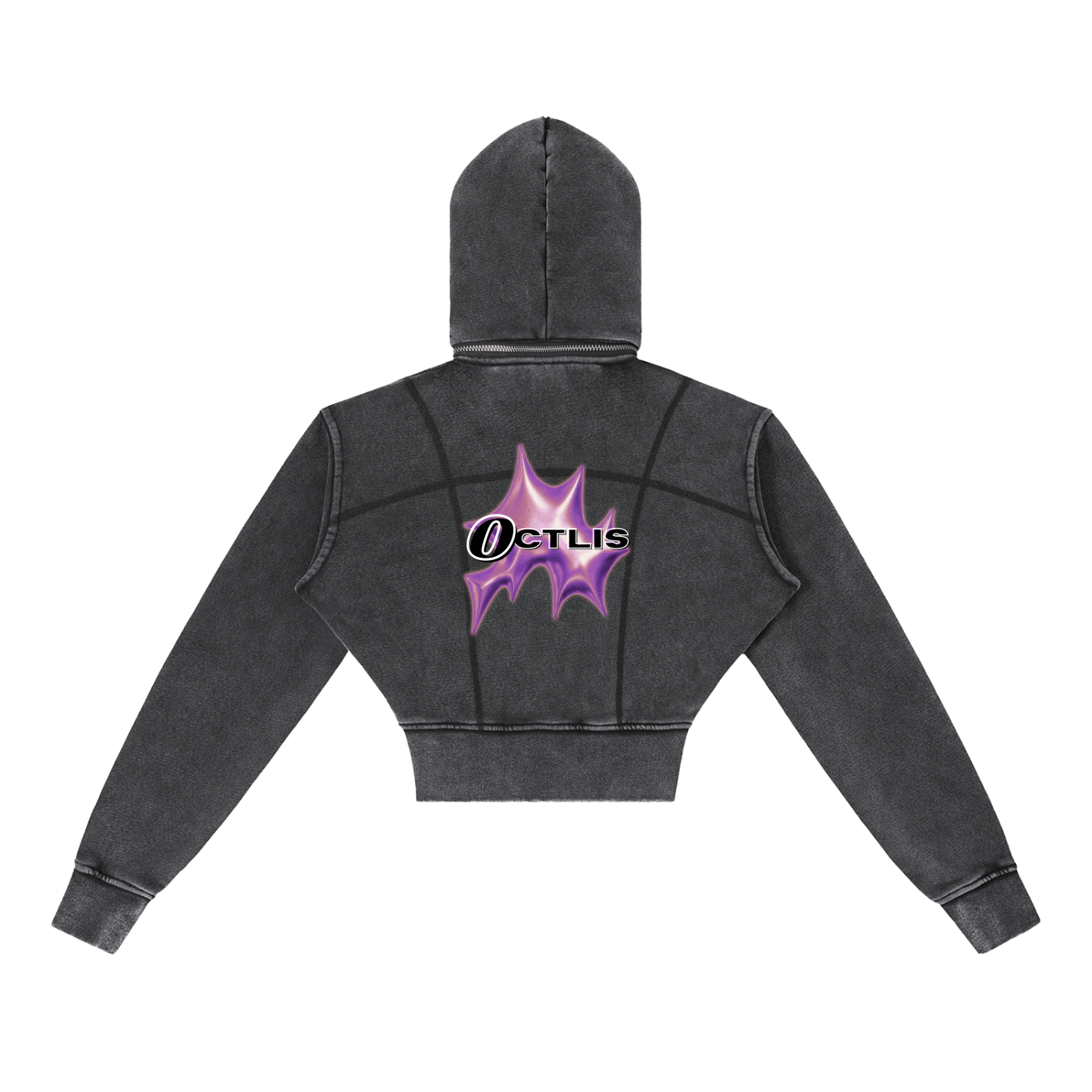 OCTLIS “P1NKED” Women Cropped Zip Up
